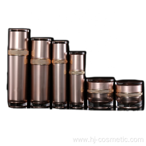 High-grade round flower cosmetics  acrylic bottle/jars with good price